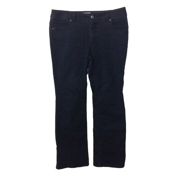 Chico's So Slimming Womens Jeans Sz 0.5 = US 6 Short 32x29 Embellished Bootcut - Picture 1 of 7